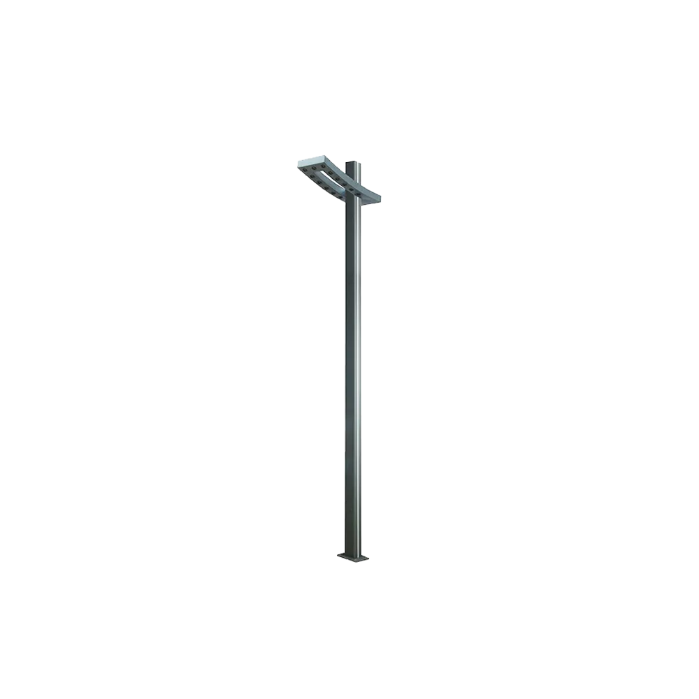 GREEN TECH LED ulična svjetiljka Green Tech s stolpom 36W, 4000K + zelena barva svetlobe, 4m - GT-UL0052-36W