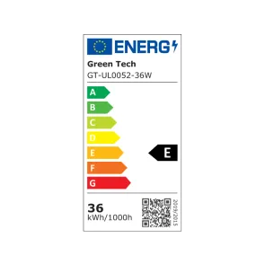 GREEN TECH LED ulična svjetiljka Green Tech s stolpom 36W, 4000K + zelena barva svetlobe, 4m - GT-UL0052-36W