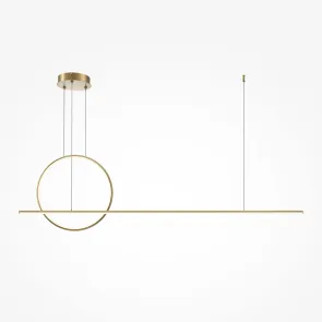 Pendant Light MOD247PL-L49BSK LED | Linear with Ring