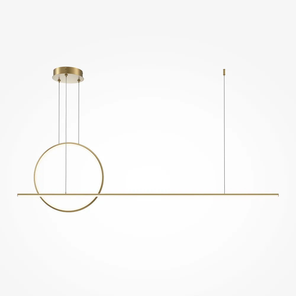 Pendant Light MOD247PL-L49BSK LED | Linear with Ring