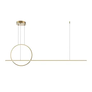 Pendant Light MOD247PL-L49BSK LED | Linear with Ring