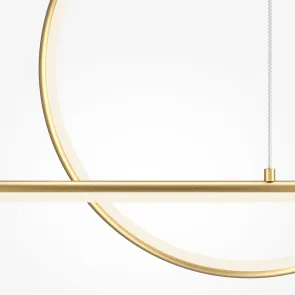 Pendant Light MOD247PL-L49BSK LED | Linear with Ring