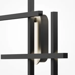 Stenska svetilka MOD248WL-L24BK LED | Geometrijski minimalizem