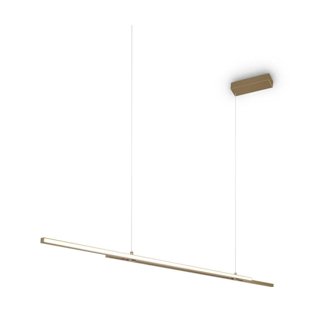 Pendant Light MOD005PL-L48BSK LED | Long Gold Linear