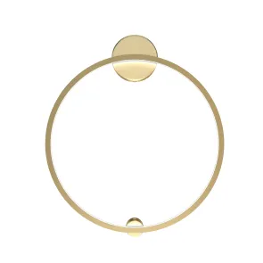 Stenska svetilka MOD005WL-L22BSK1 LED | Zlati obroč