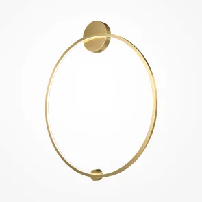 Wall Lamp MOD005WL-L46BSK1 LED | Large Gold Ring