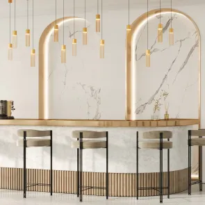 Pendant Lamp MOD190PL-L5G3K LED | Gold Decorative