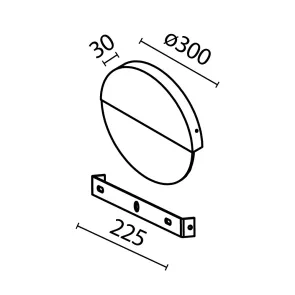 Wall Lamp MOD320WL-L13MR3K1 LED 3000K | Marble Design Light