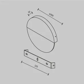 Wall Lamp MOD320WL-L13MR3K1 LED 3000K | Marble Design Light