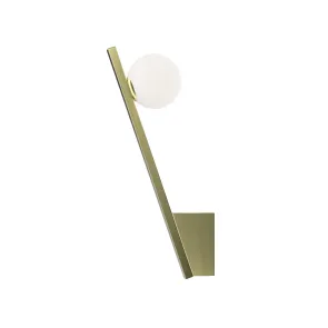 Stenska svetilka MOD175WL-01G | Zlata minimalistična z bučko