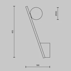 Wall Lamp MOD175WL-01G | Gold Minimalist Globe Light