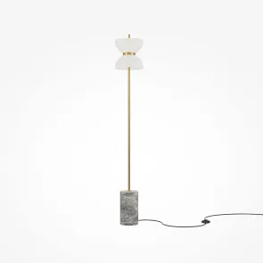 Floor Lamp MOD178FL-L11G3K | Designer Gold Floor Light