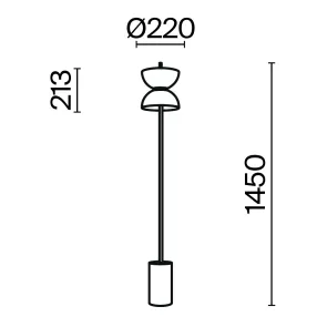 Floor Lamp MOD178FL-L11W3K | White Designer Floor Light