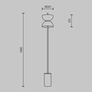 Floor Lamp MOD178FL-L11W3K | White Designer Floor Light