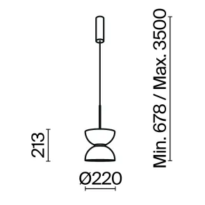 Viseča svetilka MOD178PL-L11W3K | Bela dizajnerska svetilka