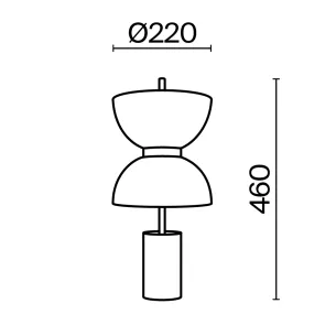 Table Lamp MOD178TL-L11B3K | Black Designer Desk Lamp