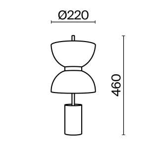 Table Lamp MOD178TL-L11GR3K | Gold Designer Desk Lamp