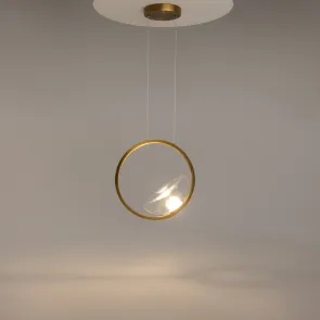 Viseča svetilka MOD327PL-L5BS3K | Moderna zlata LED svetilka