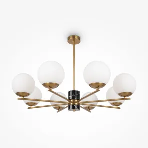 Pendant Chandelier MOD187PL-08BS | Modern Brass Ceiling Light