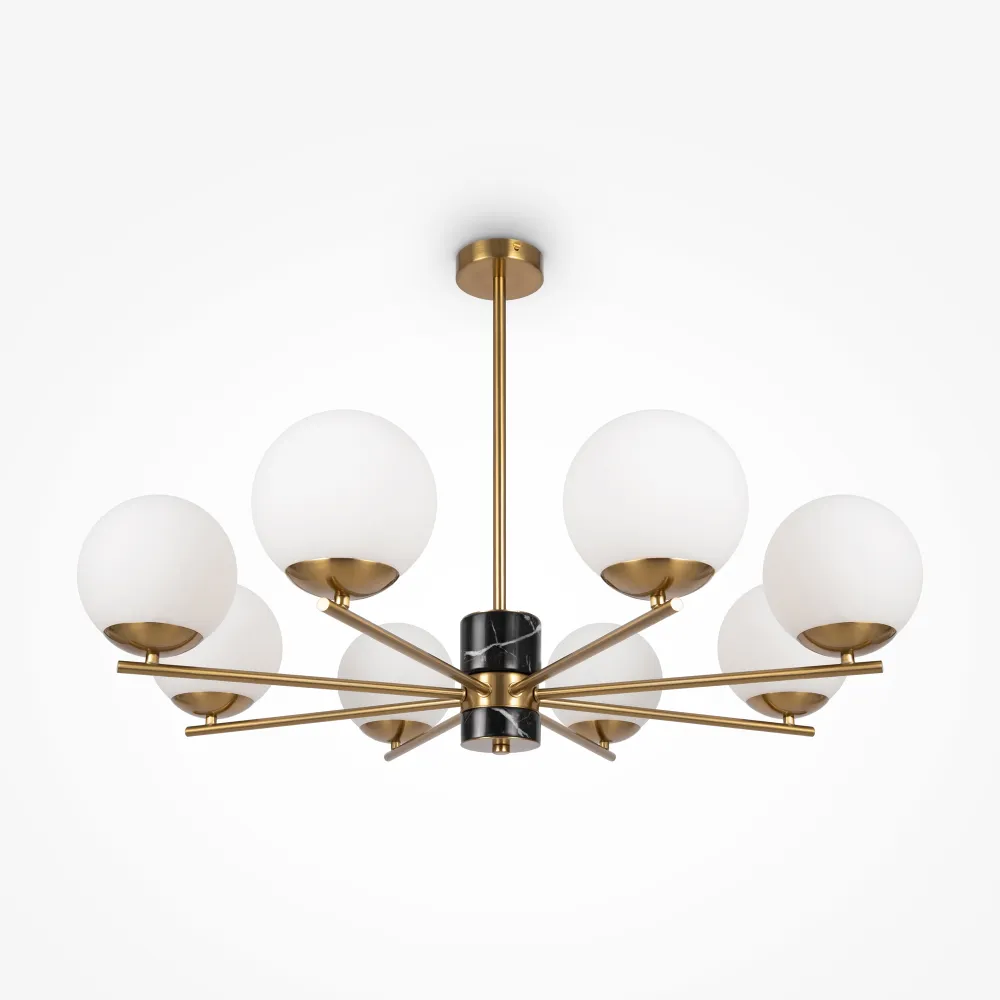 Lestenec MOD187PL-08BS | Moderen medeninast lestenec
