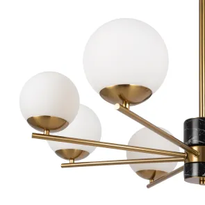 Lestenec MOD187PL-08BS | Moderen medeninast lestenec
