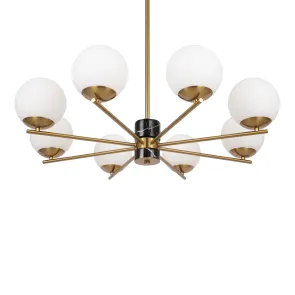 Lestenec MOD187PL-08BS | Moderen medeninast lestenec
