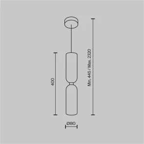 Pendant Lamp MOD177PL-01G | Modern Gold Designer Pendant Light