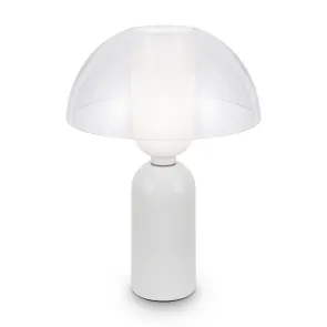 Namizna svetilka MOD177TL-01W | Moderna bela dizajnerska svetilka