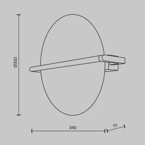Stenska svetilka MOD279WL-L14B3K | Moderna LED stenska svetilka 3000K