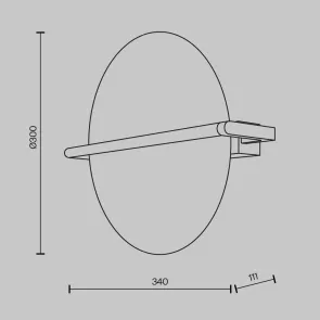 Wall Lamp MOD279WL-L14G3K | Modern Gold LED Wall Light 3000K