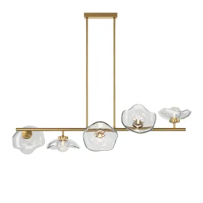 Pendant Lamp MOD207PL-05BS | Modern Brass Chandelier