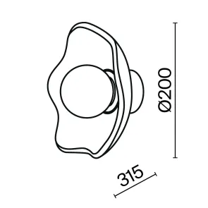 Wall Lamp MOD207WL-01BS | Modern Brass Wall Light