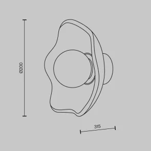 Wall Lamp MOD207WL-01BS | Modern Brass Wall Light