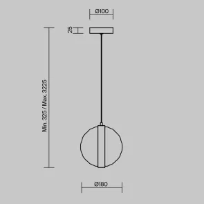 Pendant Light MOD379PL-L6B2.7K | Modern LED Pendant 2700K