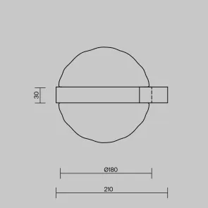 Stenska svetilka MOD379WL-L6B2.7K | Moderna LED stenska svetilka 2700K