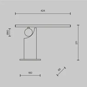 Namizna svetilka MOD467TL-L9B3K | Moderna LED namizna svetilka 3000K