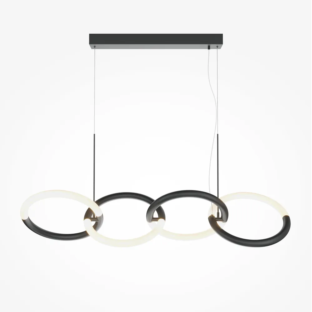 Viseča svetilka MOD165PL-L40B3K LED 3000K | Moderna črna viseča svetilka