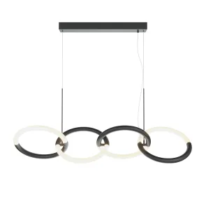 Viseča svetilka MOD165PL-L40B3K LED 3000K | Moderna črna viseča svetilka
