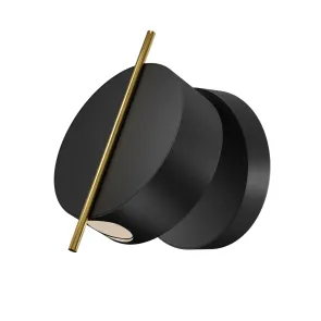 Stenska svetilka MOD180WL-L4B3K1 LED 3000K | Moderna črno-zlata stenska svetilka