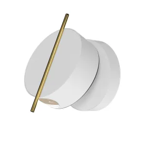 Stenska svetilka MOD180WL-L4W3K1 LED 3000K | Moderna belo-zlata stenska svetilka
