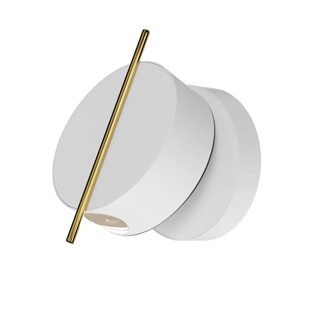 Wall Light MOD180WL-L4W3K1 LED 3000K | Modern White & Gold Wall Lamp