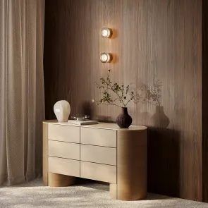 Stenska svetilka MOD493WL-L6PTK1 LED | Moderna platinasta stenska svetilka