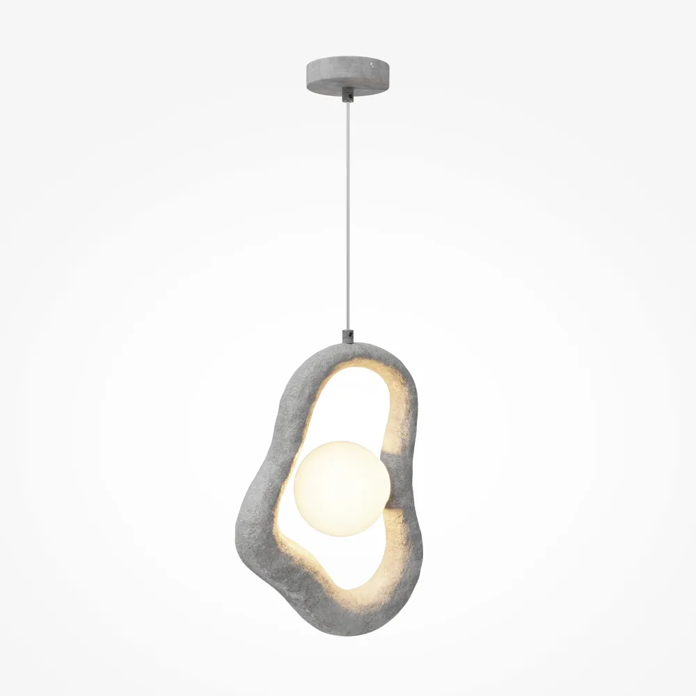 Viseča svetilka MOD380PL-01GR LED | Moderna siva viseča svetilka