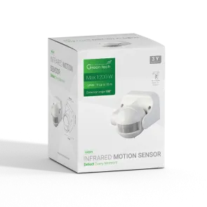 GREEN TECH Infracrveni nadgradni senzor gibanja Green Tech IMS09, IP44, 180°