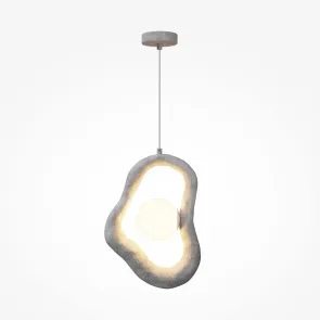 Viseča svetilka MOD380PL-01GR LED | Moderna siva viseča svetilka