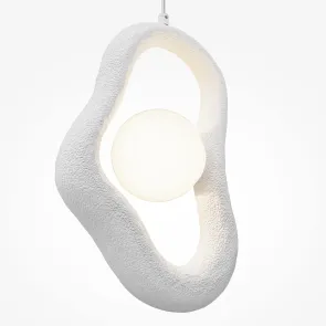 Viseča svetilka MOD380PL-01GR LED | Dizajnerska siva viseča svetilka