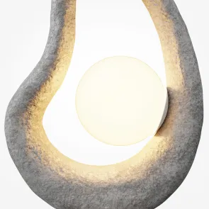 Namizna svetilka MOD380TL-01GR LED | Dizajnerska siva namizna svetilka