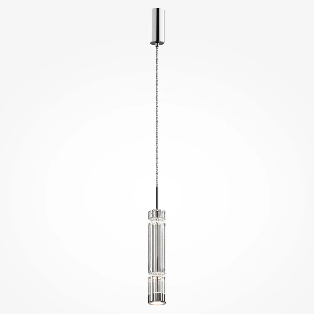 Viseča svetilka MOD272PL-L12CH3K1 LED | Krom dizajnerska svetilka