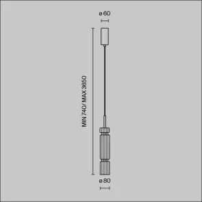 Viseča svetilka MOD272PL-L12CH3K1 LED | Krom dizajnerska svetilka