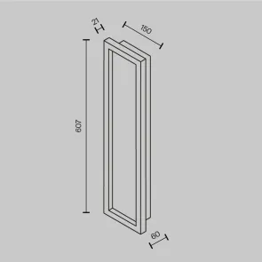 Wall Light MOD311WL-L55B3K LED 3000K | Modern Black Wall Lamp